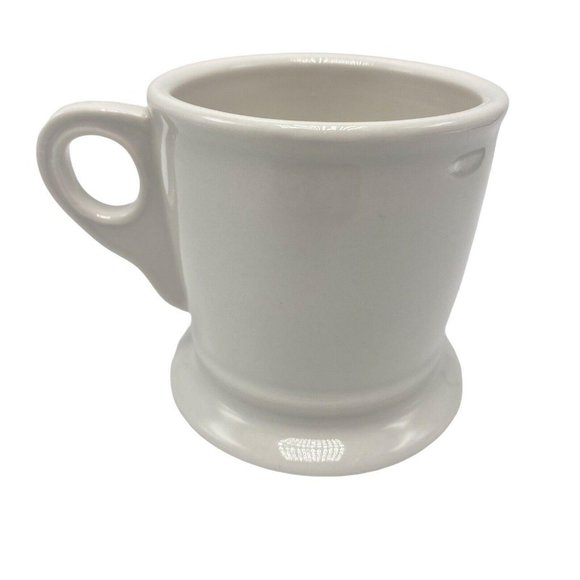 Anthropologie E Monogram Mug White Black Coffee Tea Ceramic Letter E - Picture 2 of 4